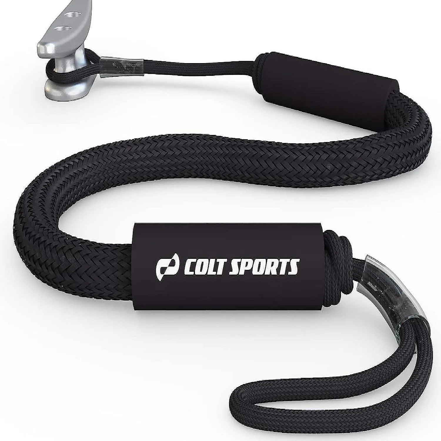 colt_sports_bungee_dock_l_0.webp Colt Sports Bungee Dock Lines Mooring Rope For Boats - Black 7 Feet - Marine Rope, Elastic Boat, Jet Ski, And Dock Line With Secure Stainless Steel Hooks<Oriental Trading Flash Sale