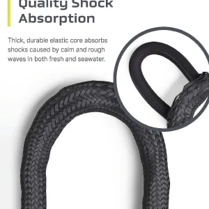 Colt Sports Bungee Dock Lines Mooring Rope For Boats - Black 7 Feet - Marine Rope, Elastic Boat, Jet Ski, And Dock Line With Secure Stainless Steel Hooks<Oriental Trading Flash Sale