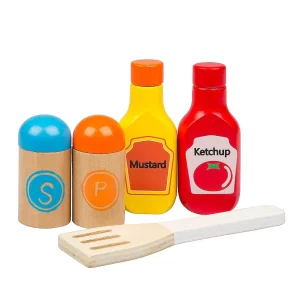Oriental Trading Play Sets*Cook 'N Grill Wood Toy Bbq Set - Includes Pretend Play Wooden Barbeque Food & Grilling Tools For Kids, Boys & Girls, More Than 30 Pieces, Fun Indoor Activity Se