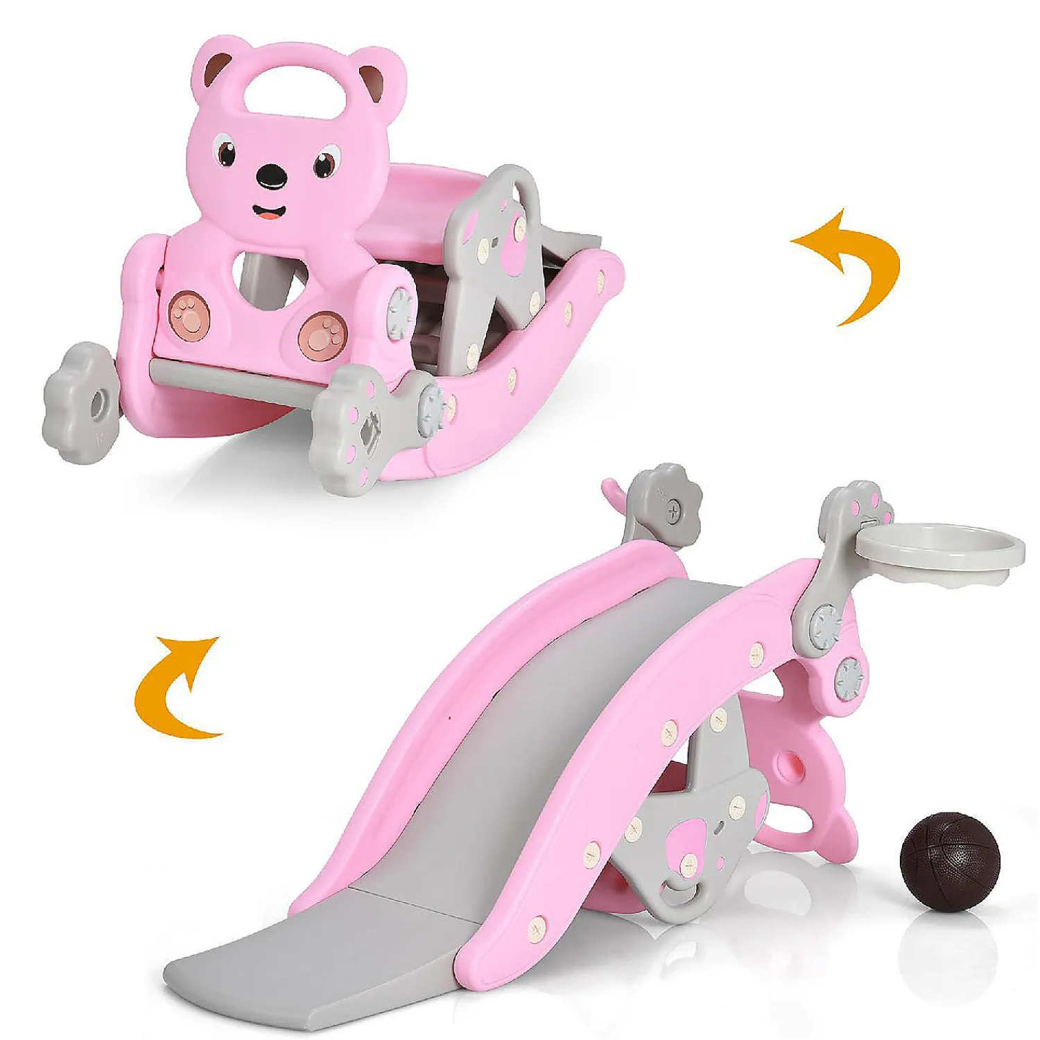 costway_in_rocking_horse__0.webp Costway 4-In-1 Rocking Horse & Slide Set Toddler Slide Playset W/Basketball Hoop<Oriental Trading Cheap