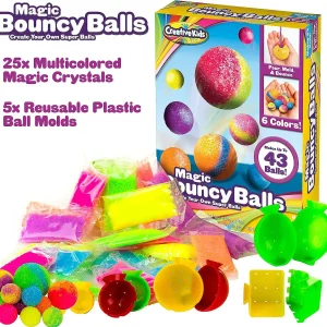 Oriental Trading Play Sets*Creative Kids Diy Magic Bouncy Balls - Create Your Own Crystal Powder Balls Craft Kit For Kids