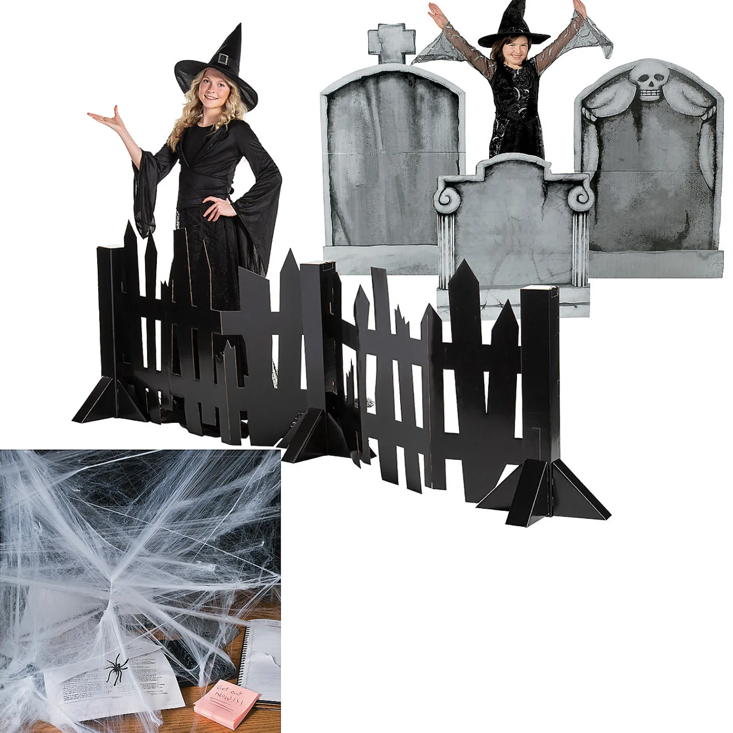 creepy_fence_halloween_de_0.webp Creepy Fence Halloween Decorating Kit - 16 Pc.<Oriental Trading Discount