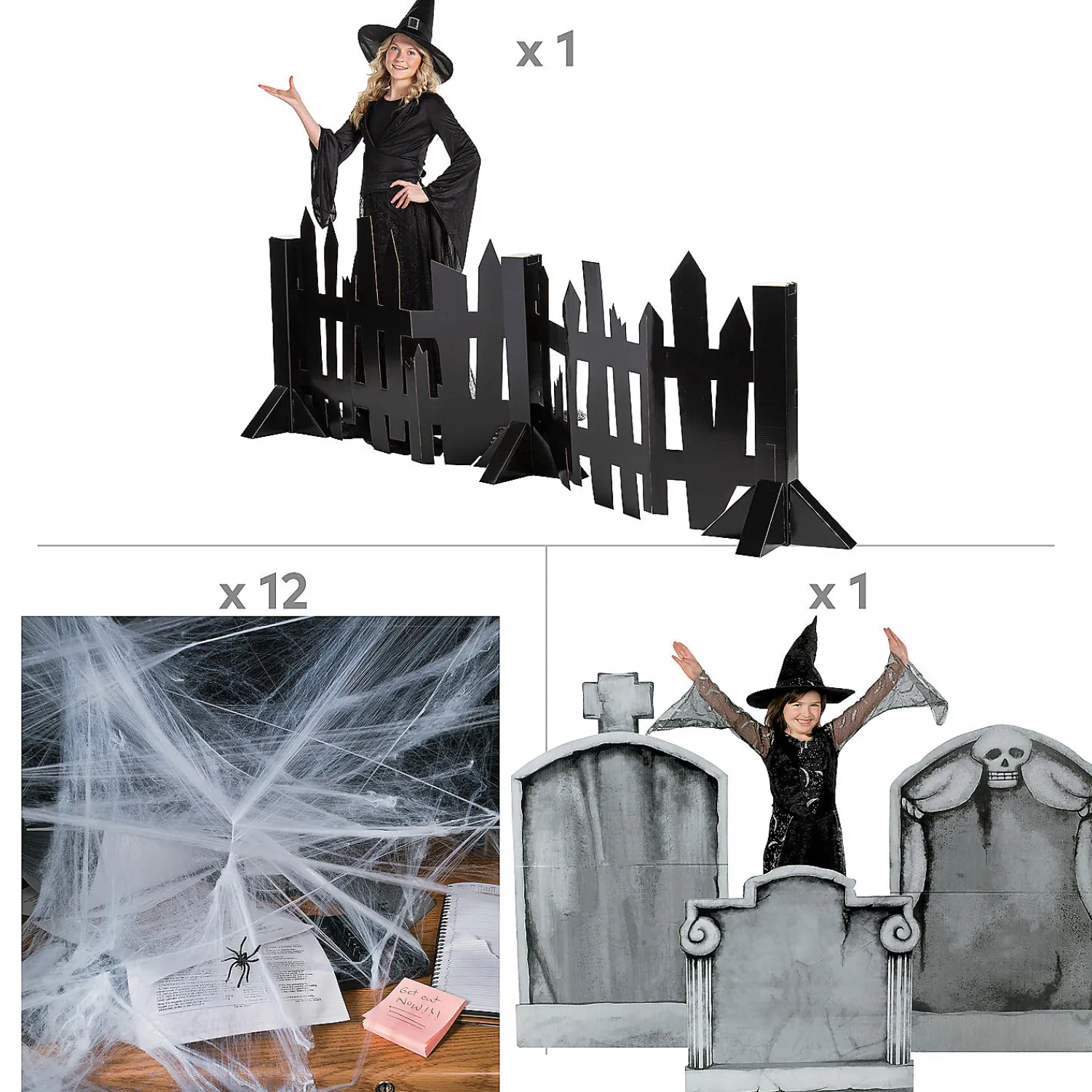 creepy_fence_halloween_de_1.webp Creepy Fence Halloween Decorating Kit - 16 Pc.<Oriental Trading Discount