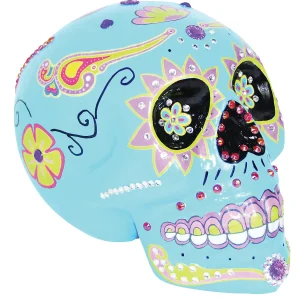 Day Of The Dead Blue Sugar Skull<Oriental Trading Best Sale