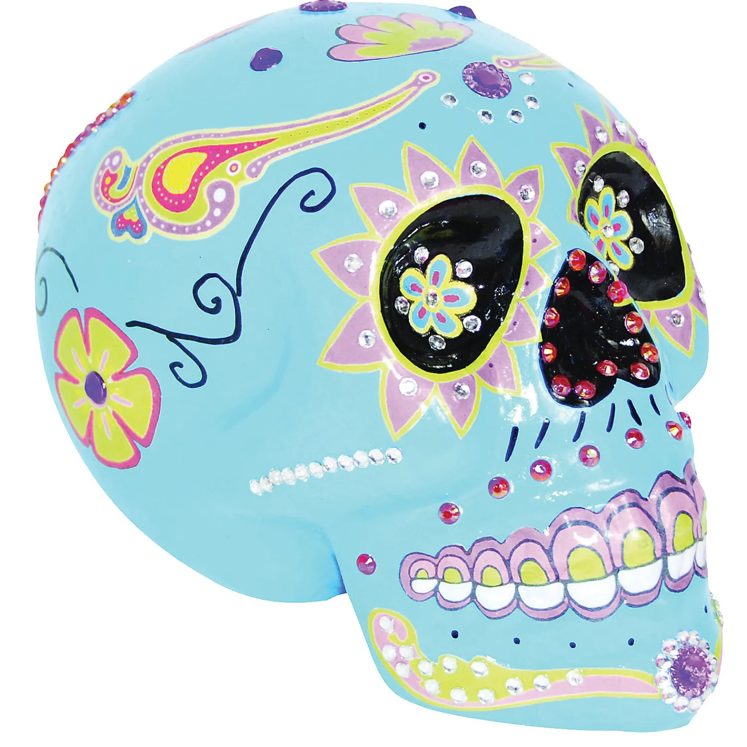day_of_the_dead_blue_suga_0.webp Day Of The Dead Blue Sugar Skull<Oriental Trading Best Sale
