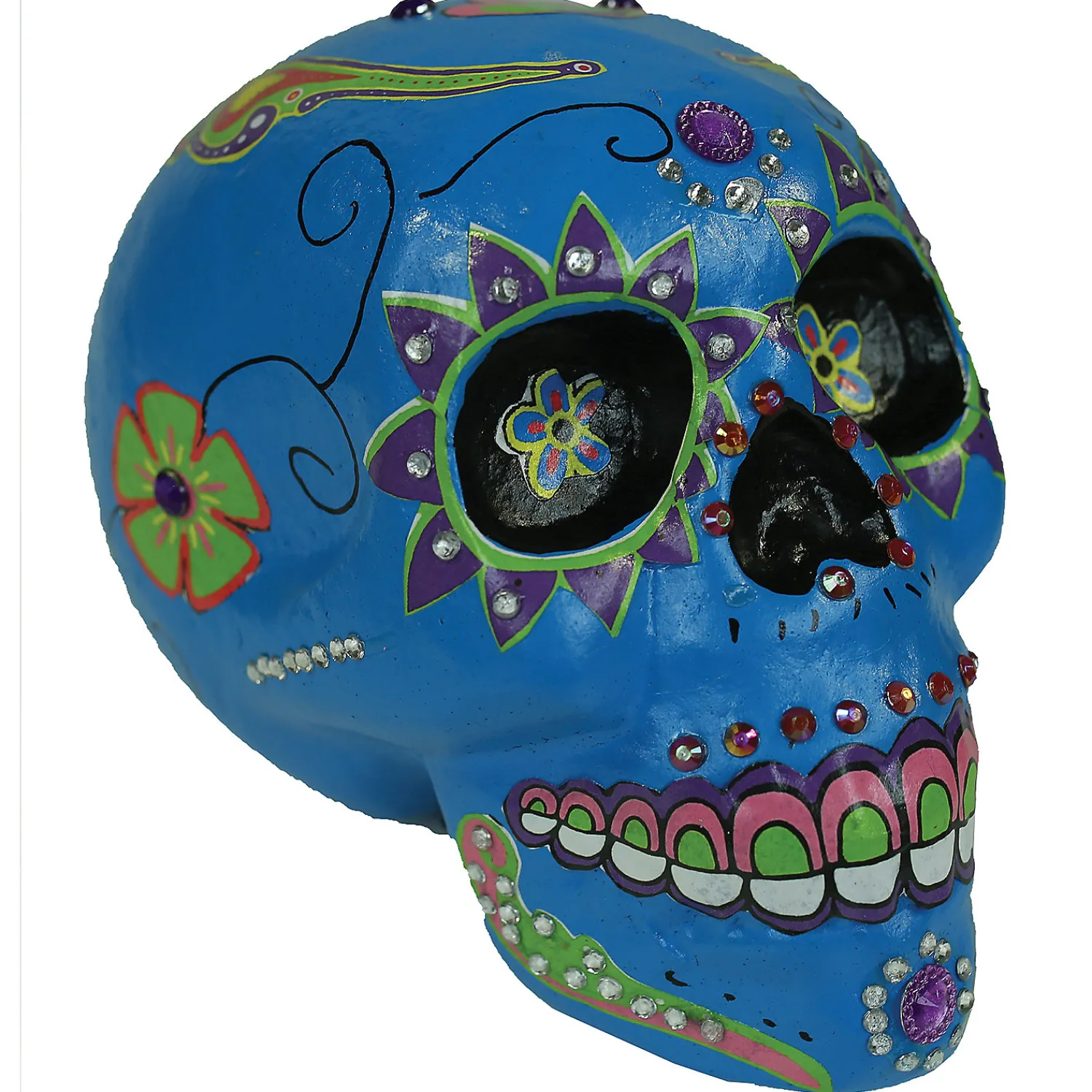 day_of_the_dead_blue_suga_3.webp Day Of The Dead Blue Sugar Skull<Oriental Trading Best Sale