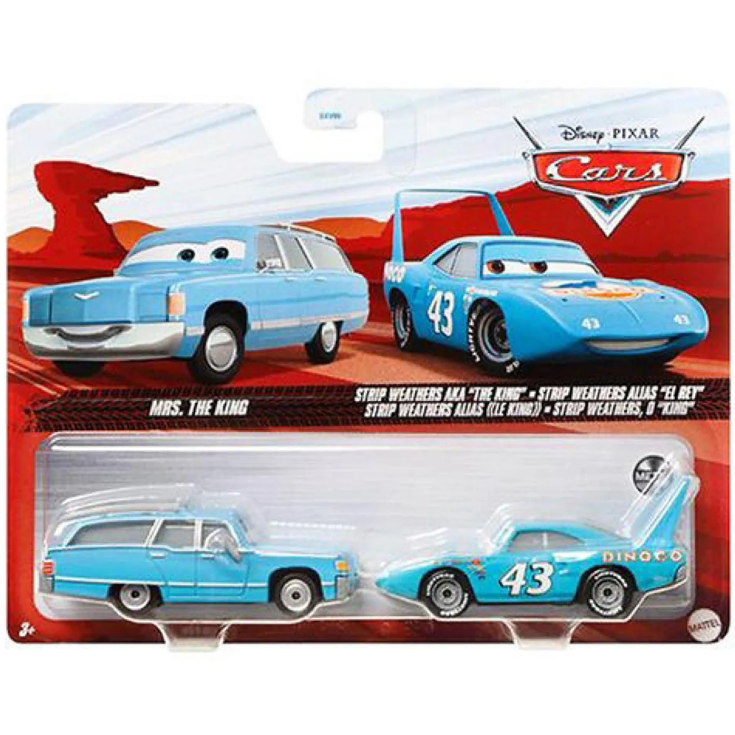 disney_pixar_cars__mrs_th_0.webp Oriental Trading Toy Cars*Disney Pixar Cars 3, Mrs. The King & Strip Weathers 2-Pack, 1:55 Scale Die-Cast