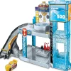 Oriental Trading Toy Cars*Disney Pixar Cars Stunt And Splash Red Playset W/ Color Change Lightning Mcqueen