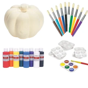 Diy Ceramic Halloween Pumpkin Kit - 42 Pc.<Oriental Trading Store