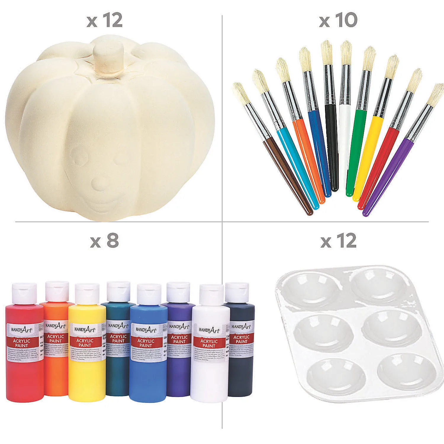 diy_ceramic_halloween_pum_1.webp Diy Ceramic Halloween Pumpkin Kit - 42 Pc.<Oriental Trading Store