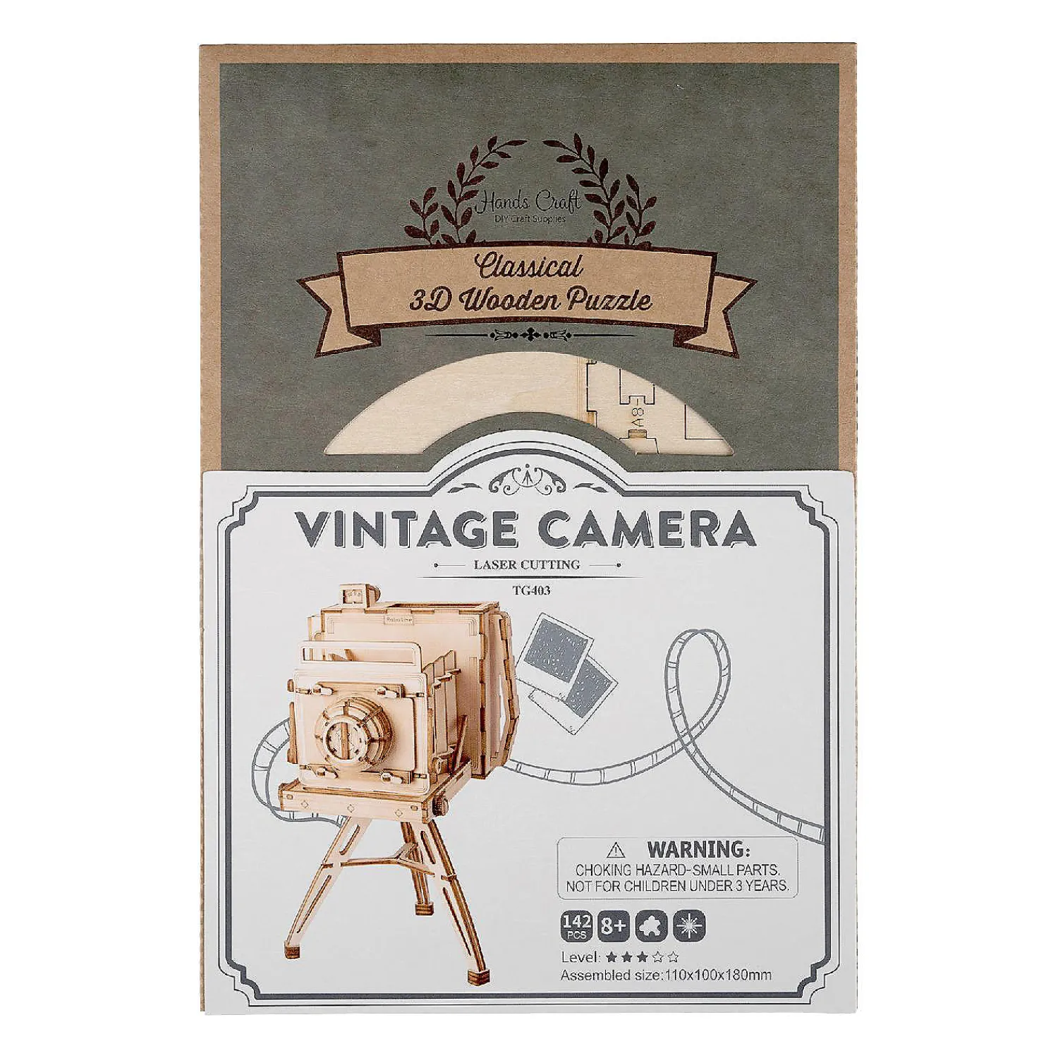 Oriental Trading Puzzles*Diy 3D Puzzle 2 Pack Vintage Camera And Gramophone
