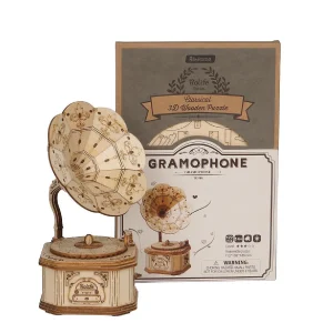 Oriental Trading Puzzles*Diy 3D Puzzle 2 Pack Vintage Camera And Gramophone
