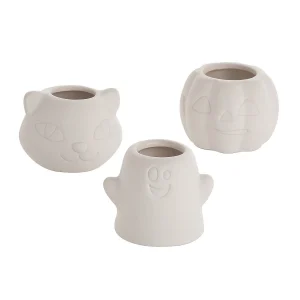 Diy Mini Ceramic Halloween Planters - 12 Pc.<Oriental Trading Sale