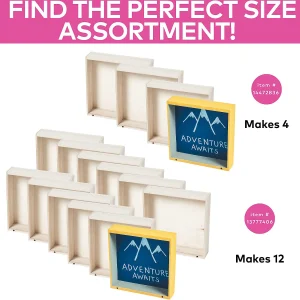 Diy Unfinished Wood Box Frames - Makes 12<Oriental Trading Sale
