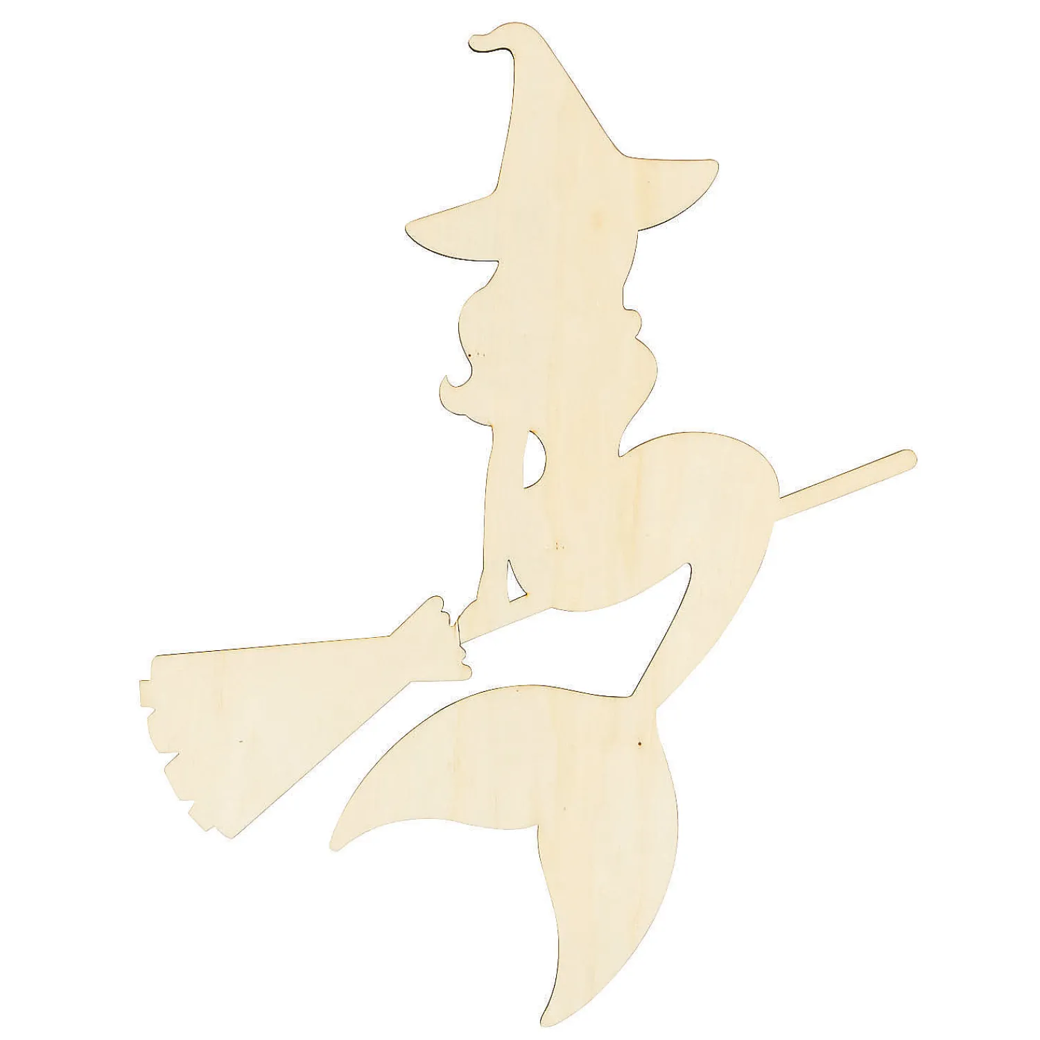 diy_unfinished_wood_hallo_0-2.webp Diy Unfinished Wood Halloween Mermaid Witch Silhouette Cutout<Oriental Trading Shop