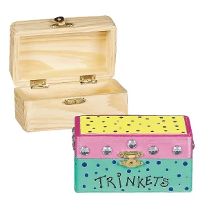 Diy Unfinished Wood Hinged Boxes - 12 Pc.<Oriental Trading Shop
