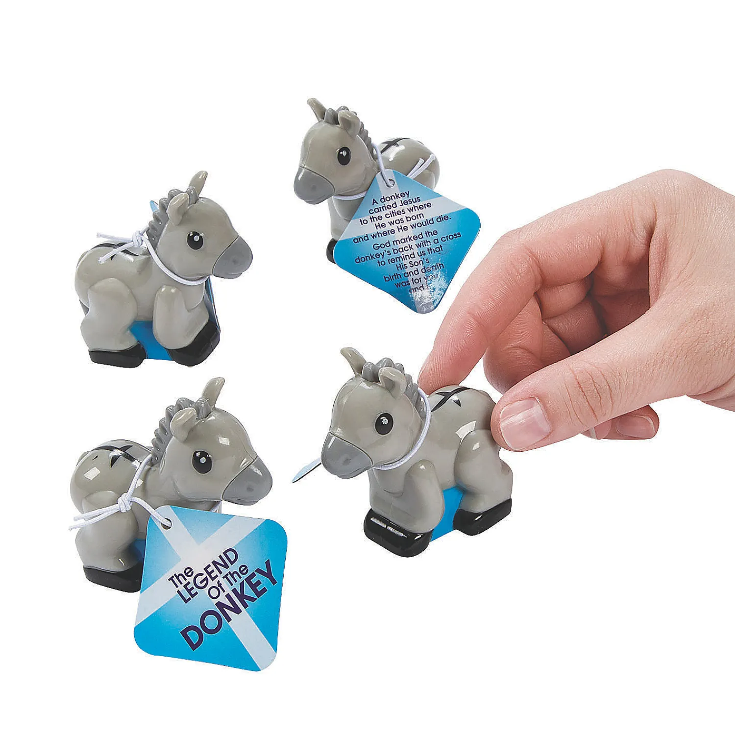 donkey_pullback_toys_with_0.webp Oriental Trading Wind-Up Toys & Spinning Tops*Donkey Pull-Back Toys With Card - 12 Pc.