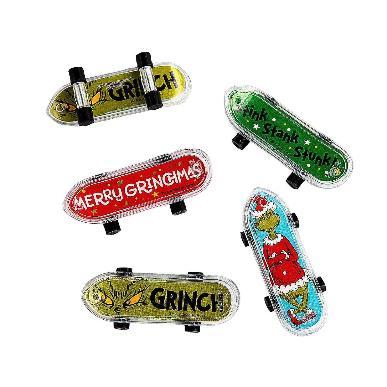 dr_seuss_the_grinch_chris_0-2.webp Oriental Trading Toy Cars*Dr. Seuss™ The Grinch Christmas Mini Skateboards - 36 Pc.