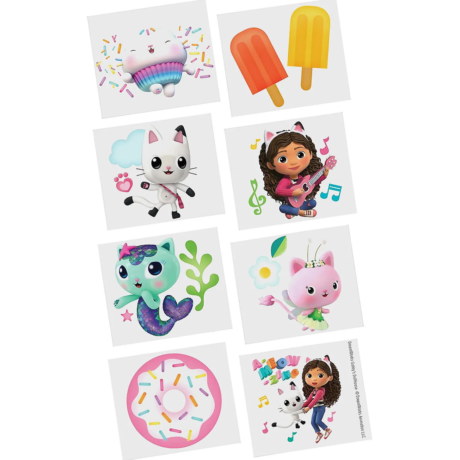 dreamworks_gabbys_dollhou_0-1.webp Oriental Trading Temporary Tattoos*Dreamworks Gabby's Dollhouse™ Temporary Tattoos - 8 Pc.