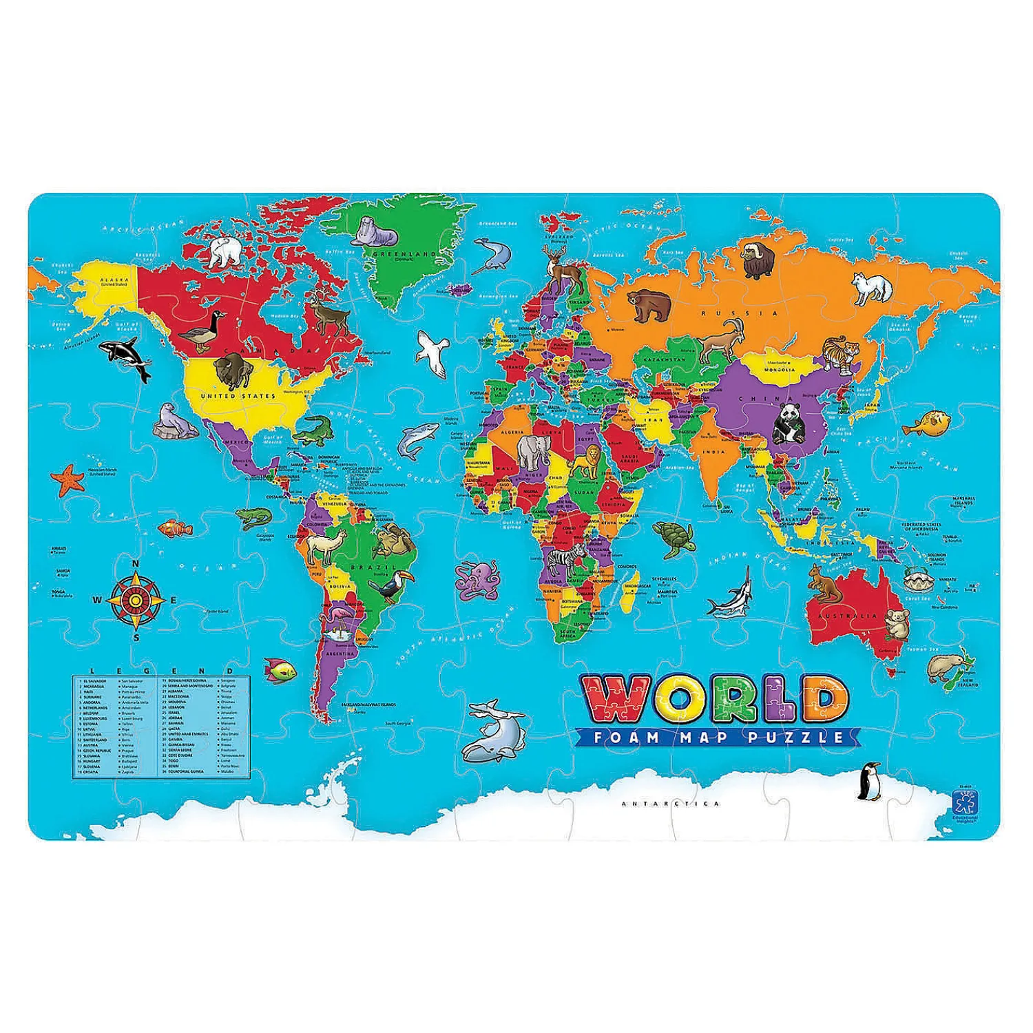 educational_insights_worl_2.webp Oriental Trading Puzzles*Educational Insights World Foam® Map Jigsaw Puzzle