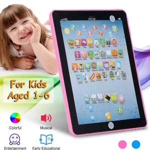 Oriental Trading Pretend Play*Educational Mini Touch Screen Learning Pads - Toddler Tablet For Alphabets, Numbers, Words Gift, Etc - Pink