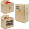Oriental Trading Play Sets*Emma + Oliver Children's Wooden Kitchen Set-Stove/Sink/Refrigerator For Commercial Or Home Use