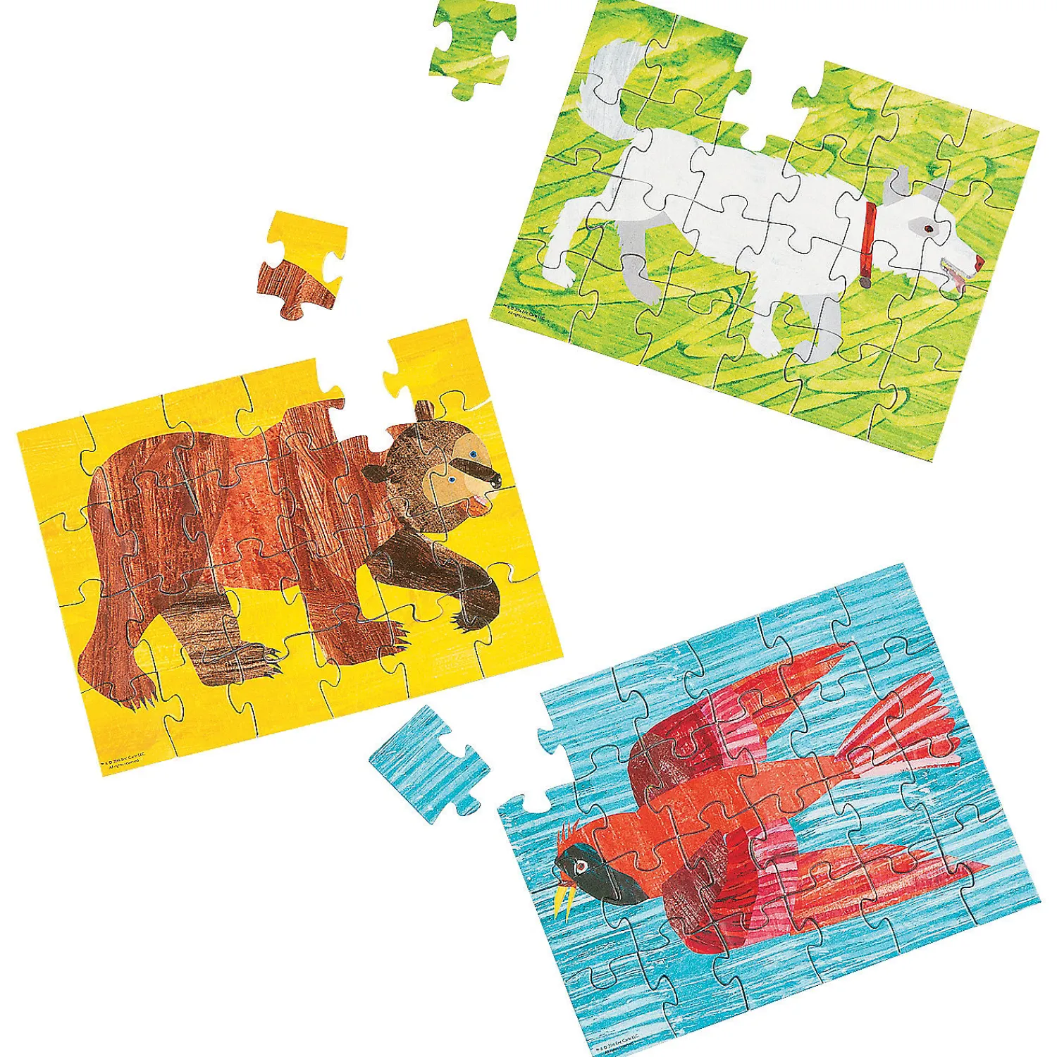 eric_carles_brown_bear_br_0.webp Oriental Trading Puzzles*Eric Carle's Brown Bear, Brown Bear, What Do You See? Puzzles - 12 Pc.