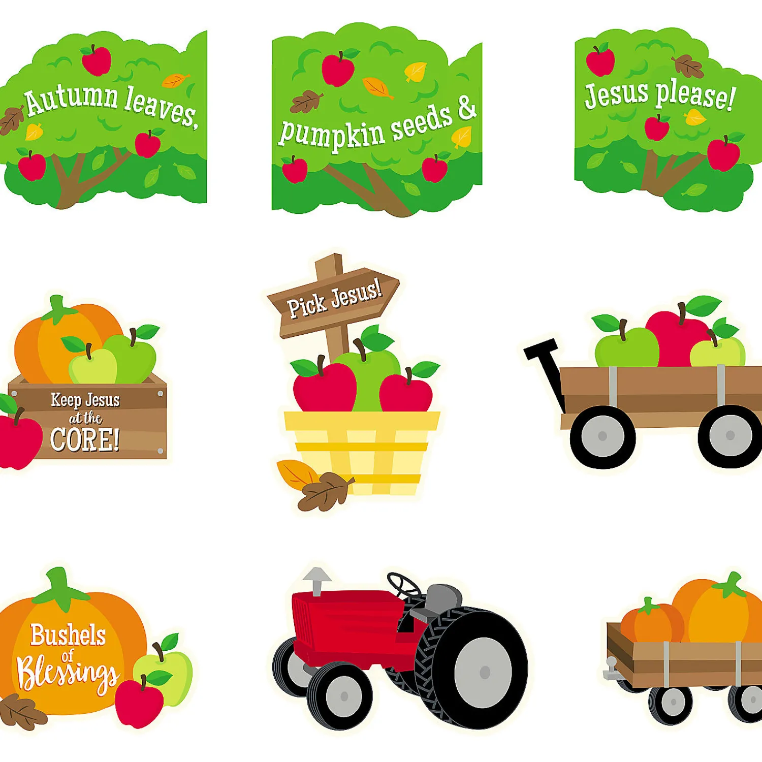 faith_fall_harvest_trunko_1.webp Faith Fall Harvest Trunk-Or-Treat Basic Decorating Kit - 9 Pc.<Oriental Trading Best Sale