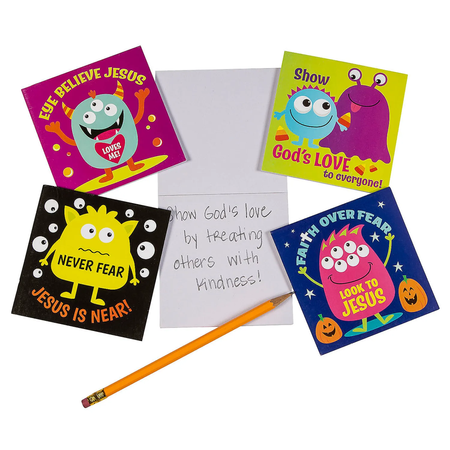 faith_monster_notepads____0.webp Faith Monster Notepads - 24 Pc.<Oriental Trading Best Sale
