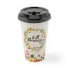 Fall Blessings Autumn Wreath Disposable Paper Coffee Cups With Lids - 12 Pc.<Oriental Trading Discount