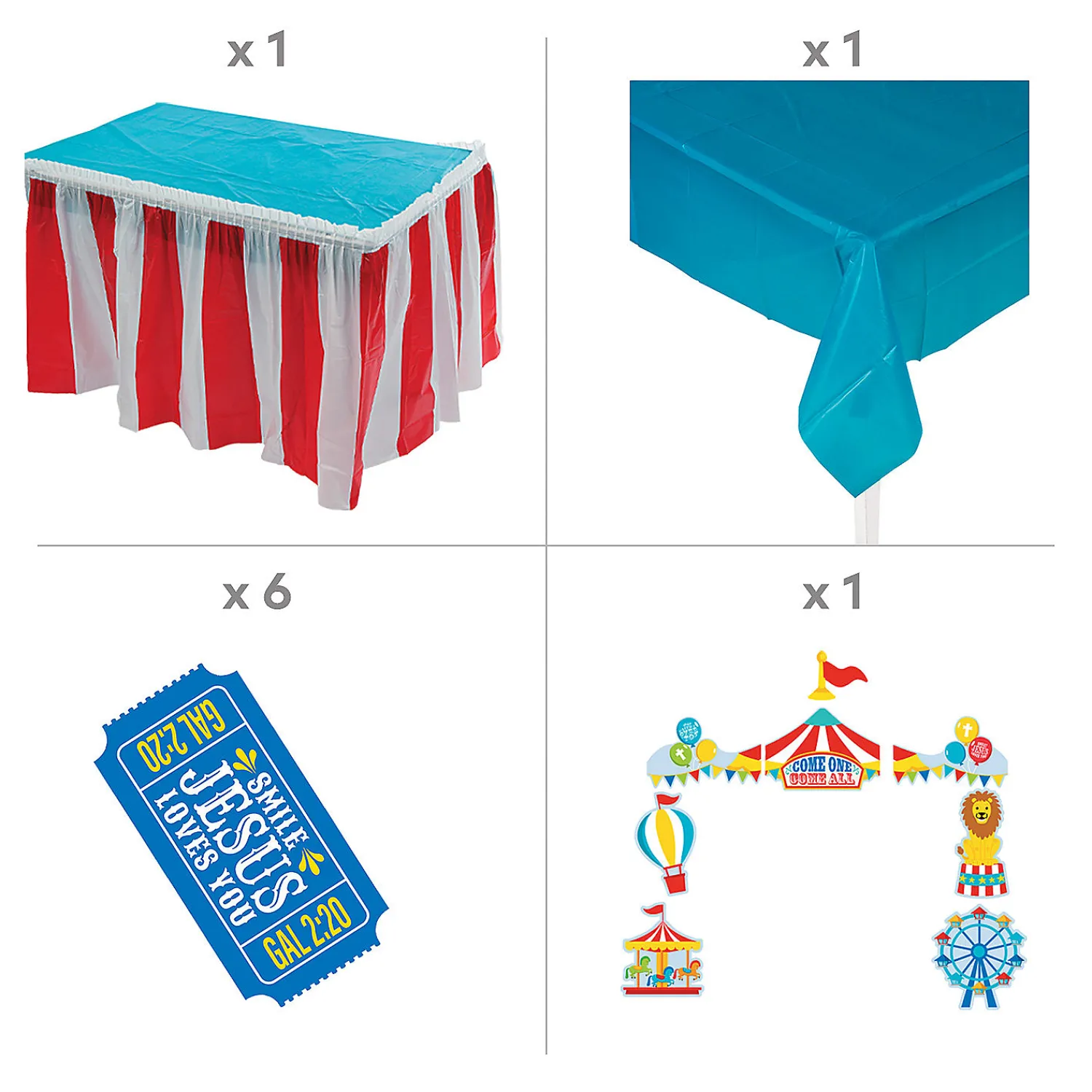 fall_carnival_trunkortrea_1.webp Fall Carnival Trunk-Or-Treat Decorating Kit - 26 Pc.<Oriental Trading New