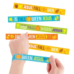 Fall-O-Ween Jesus Slap Bracelets - 12 Pc.<Oriental Trading Online