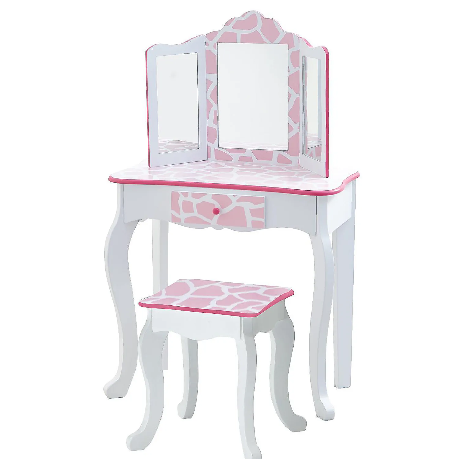 fantasy_fields__fashion_g_0.webp Oriental Trading Pretend Play*Fantasy Fields - Fashion Giraffe Prints Gisele Play Vanity Set - Pink / White