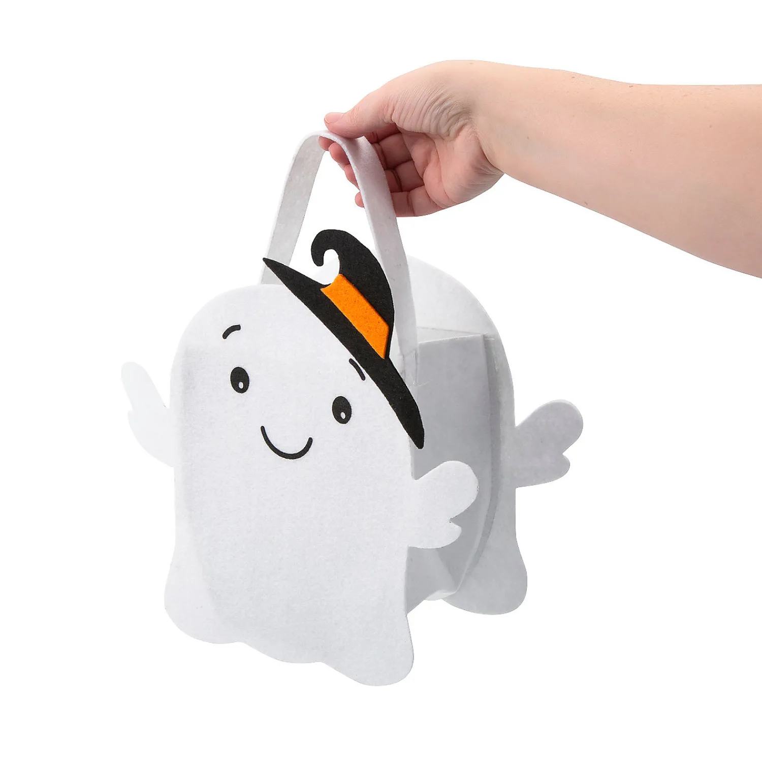 felt_ghost_trickortreat_b_1.webp Felt Ghost Trick-Or-Treat Basket<Oriental Trading Online
