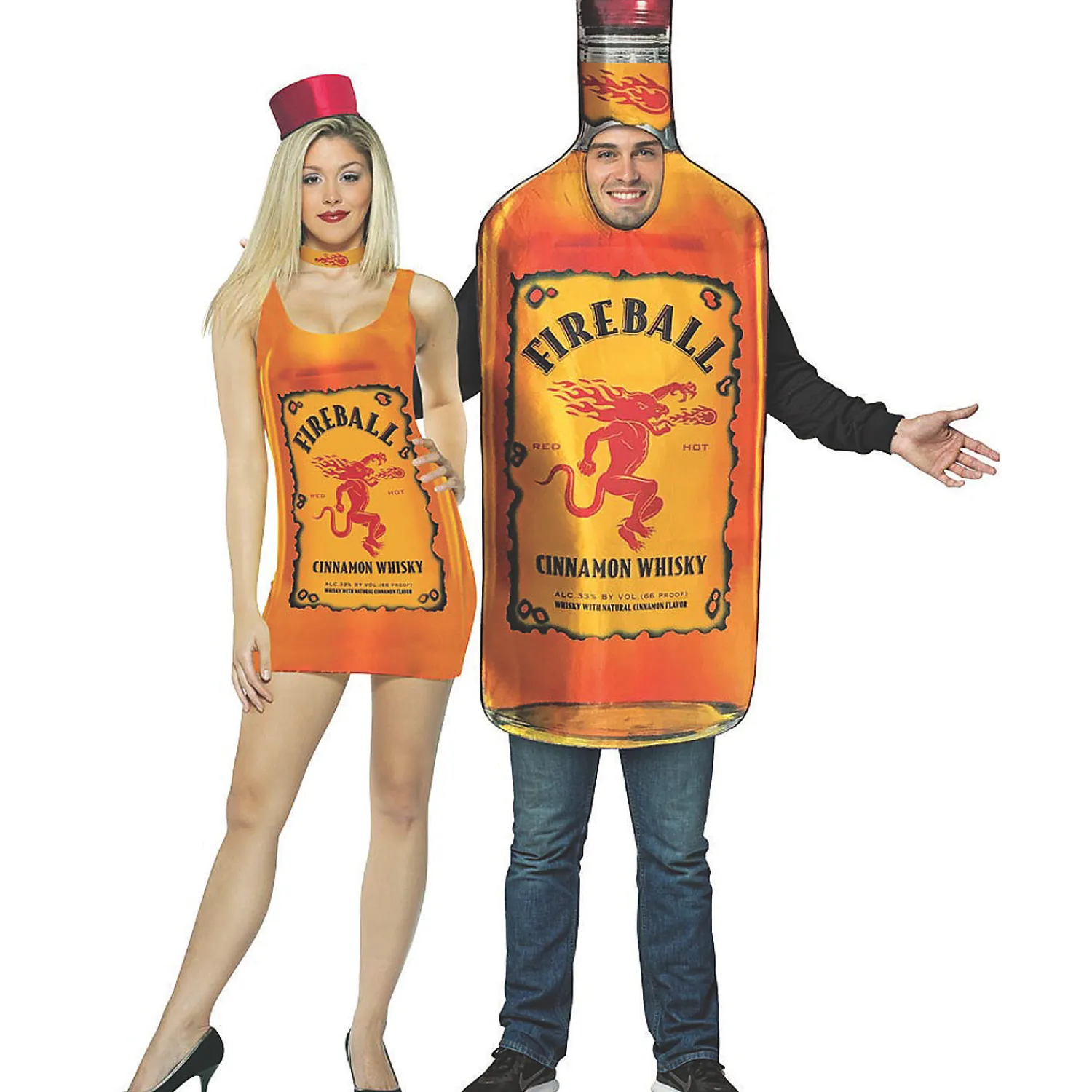 fireball_tank_dress__bott_0.webp Fireball Tank Dress & Bottle Couples Costume<Oriental Trading Discount