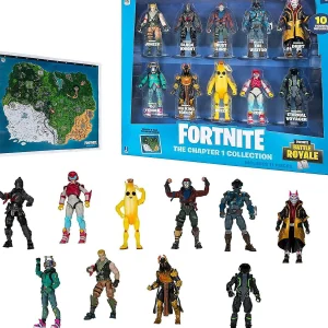 Oriental Trading Character Toys*Fortnite Chapter 1 Collection 4 Inch Action Figure 10-Pack