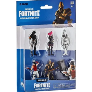 Oriental Trading Character Toys*Fortnite Keychains 5Pk Elite Agent Lace Scratch Scarlet Ultima Knight Gold Pmi International