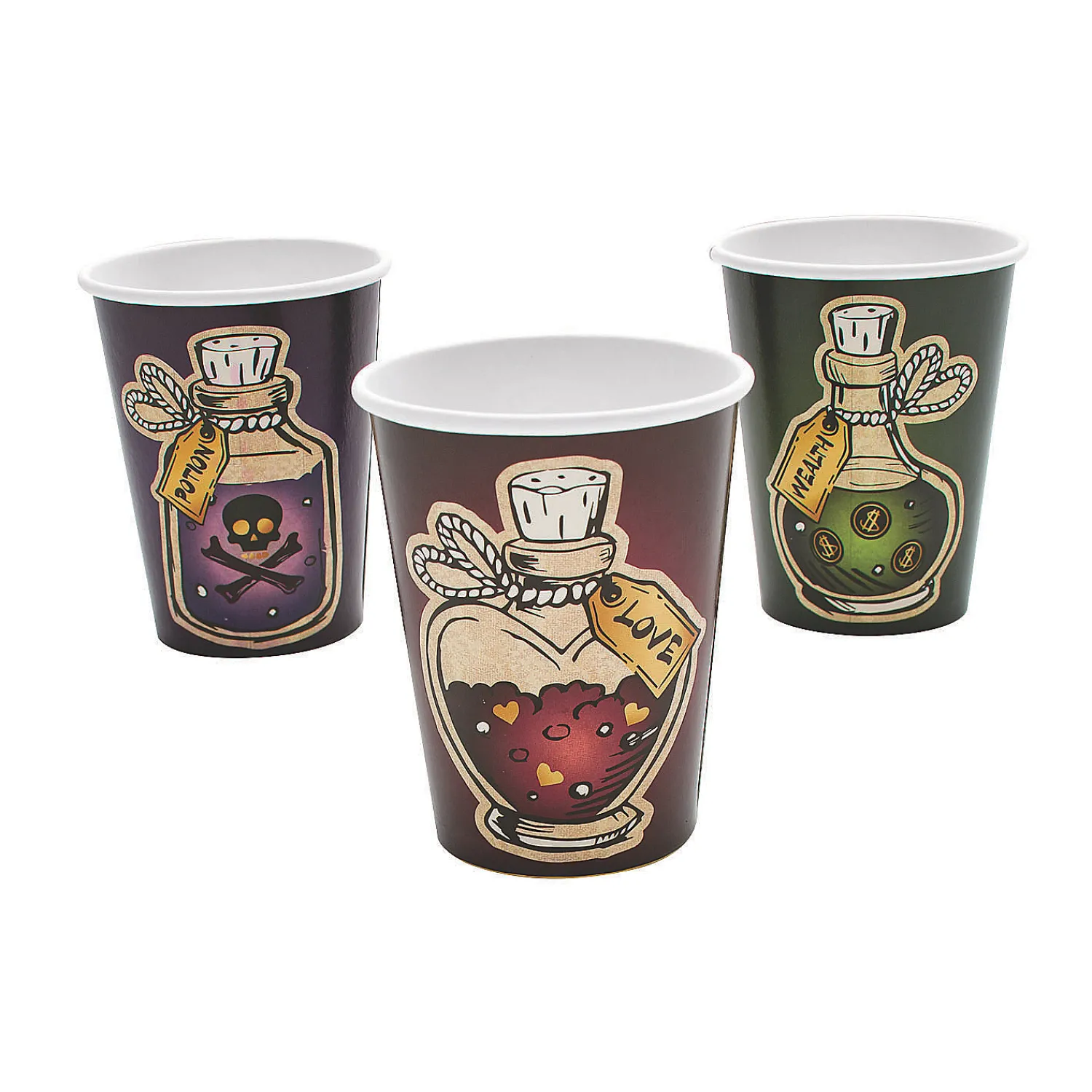 fortune_teller_potion_bot_0.webp Fortune Teller Potion Bottles Paper Cup- 8 Pc.<Oriental Trading Best Sale