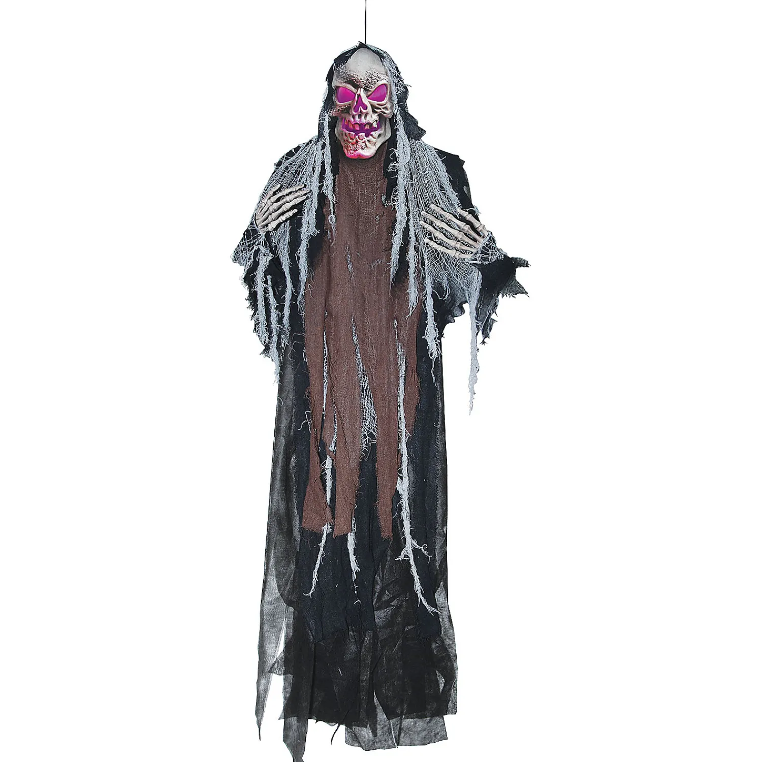 ft_hanging_creepy_reaper_0.webp 5 Ft. Hanging Creepy Reaper Halloween Decoration<Oriental Trading Sale