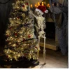 5 Ft. Large Posable Santa Skeleton Halloween Decoration<Oriental Trading Best