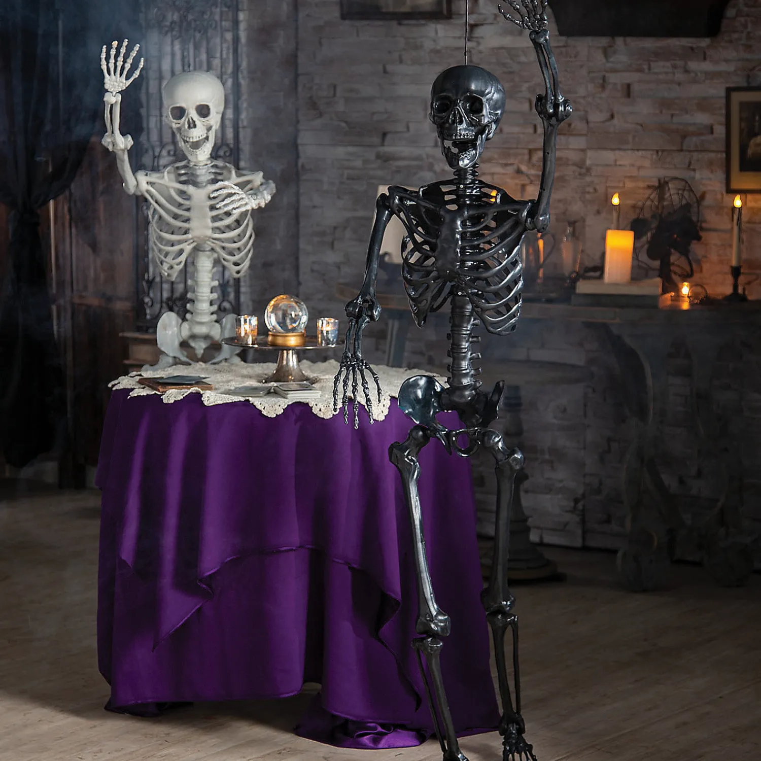 ft_lifesize_posable_blac_1.webp 5 Ft. Life-Size Posable Black Skeleton Halloween Decoration<Oriental Trading Cheap
