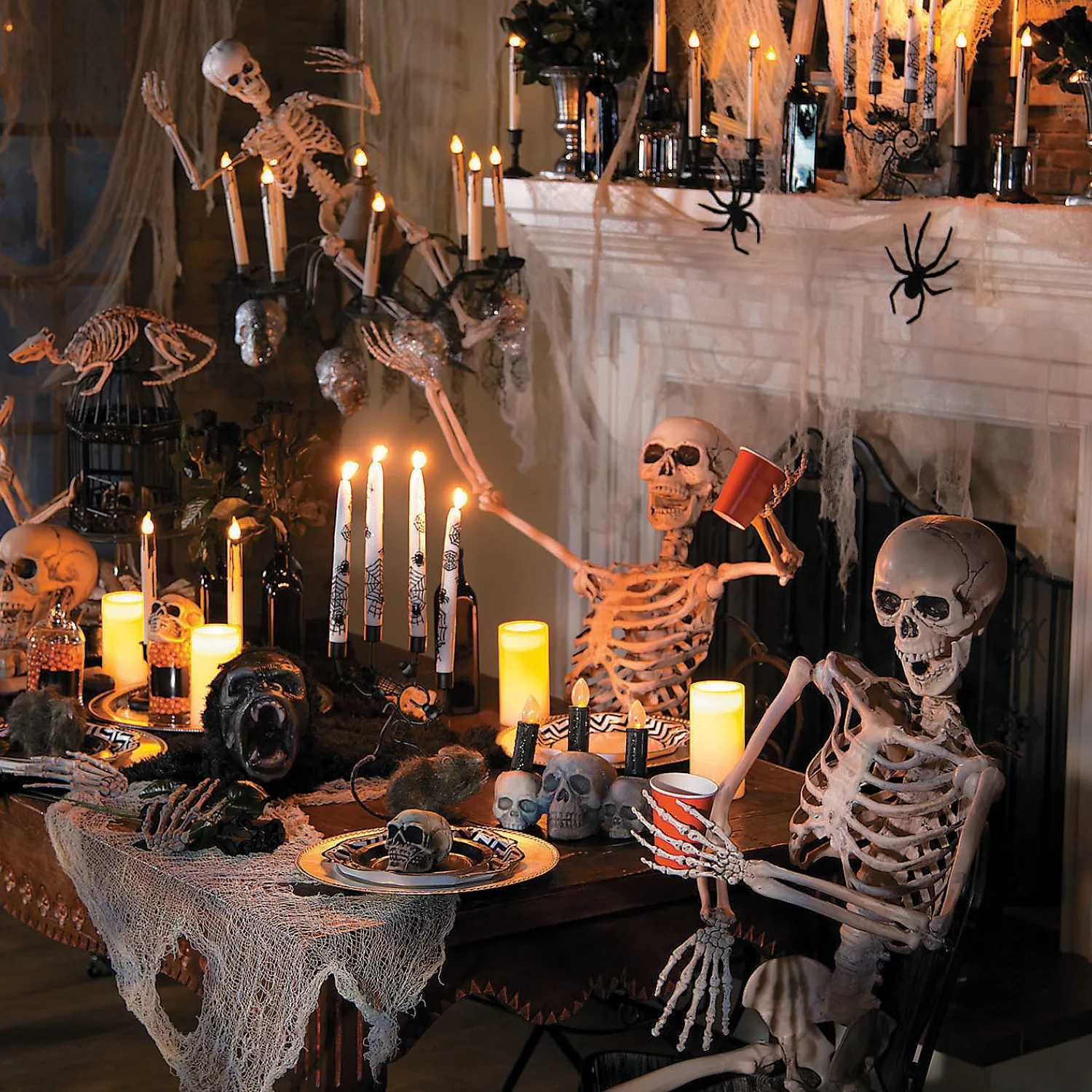 ft_lifesize_posable_skel_3.webp 5 Ft. Life-Size Posable Skeleton Halloween Decoration<Oriental Trading Shop
