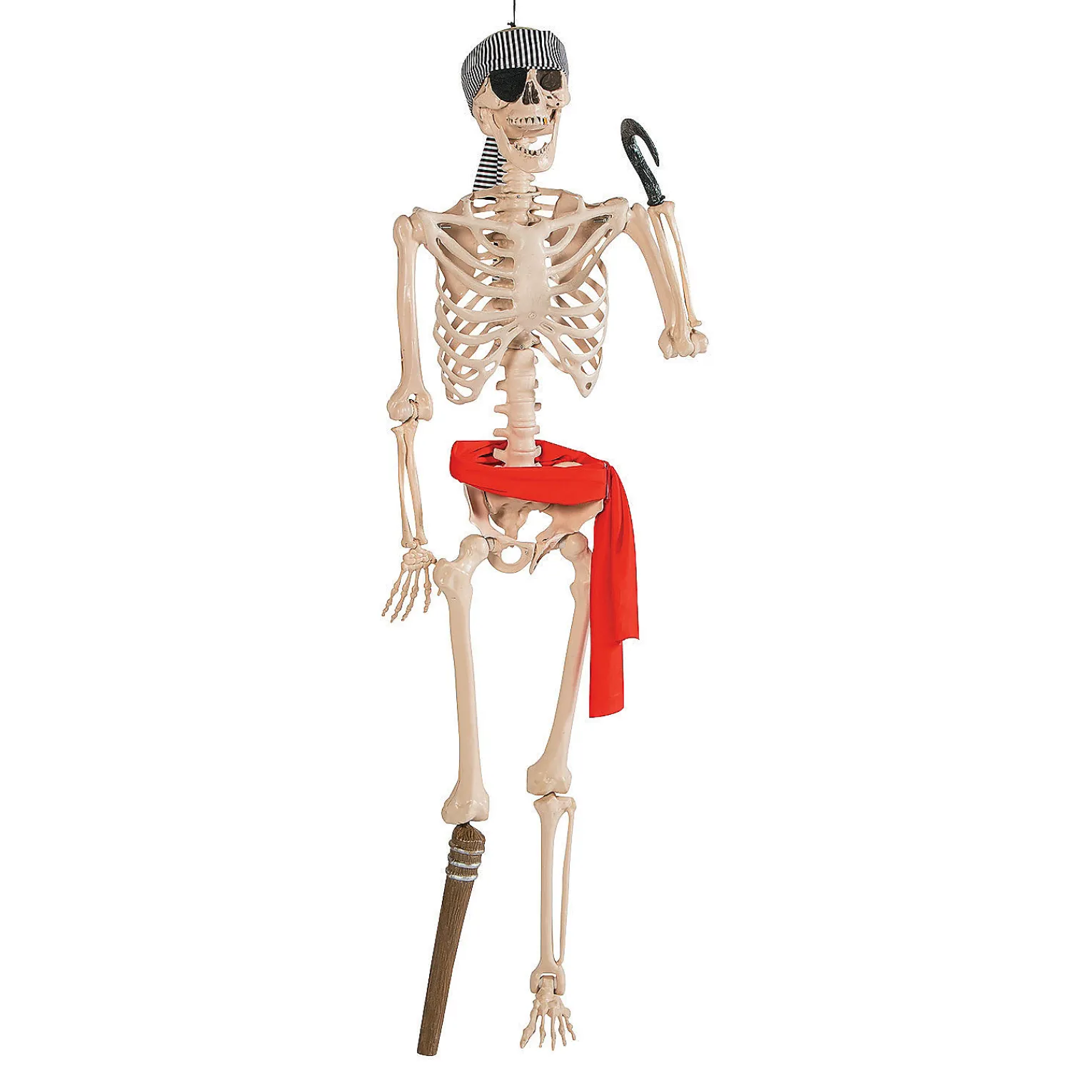 ft_posable_pirate_skelet_1.webp 5 Ft. Posable Pirate Skeleton Halloween Decoration<Oriental Trading Discount