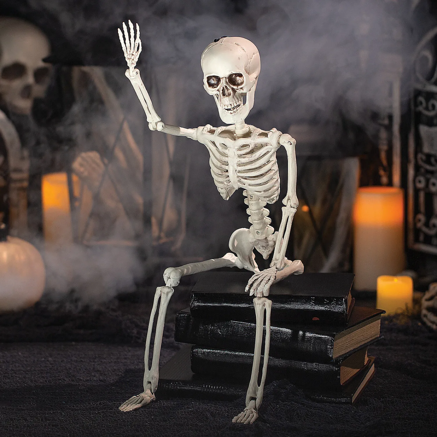 ft_posable_skeleton_hall_0.webp 2 Ft. Posable Skeleton Halloween Decoration<Oriental Trading Sale