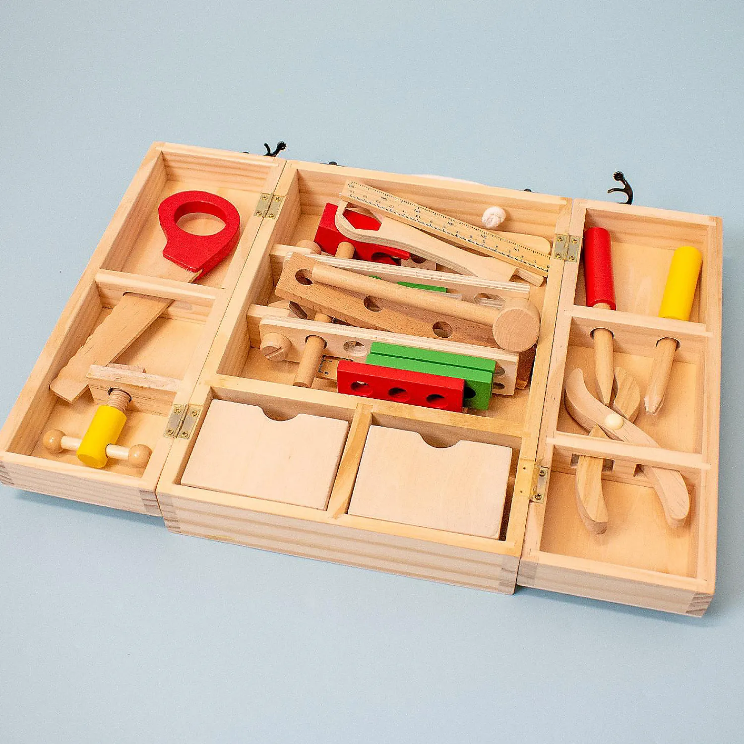 fun_little_toys__classic__1.webp Oriental Trading Pretend Play*Fun Little Toys - Classic Wooden Tool Box