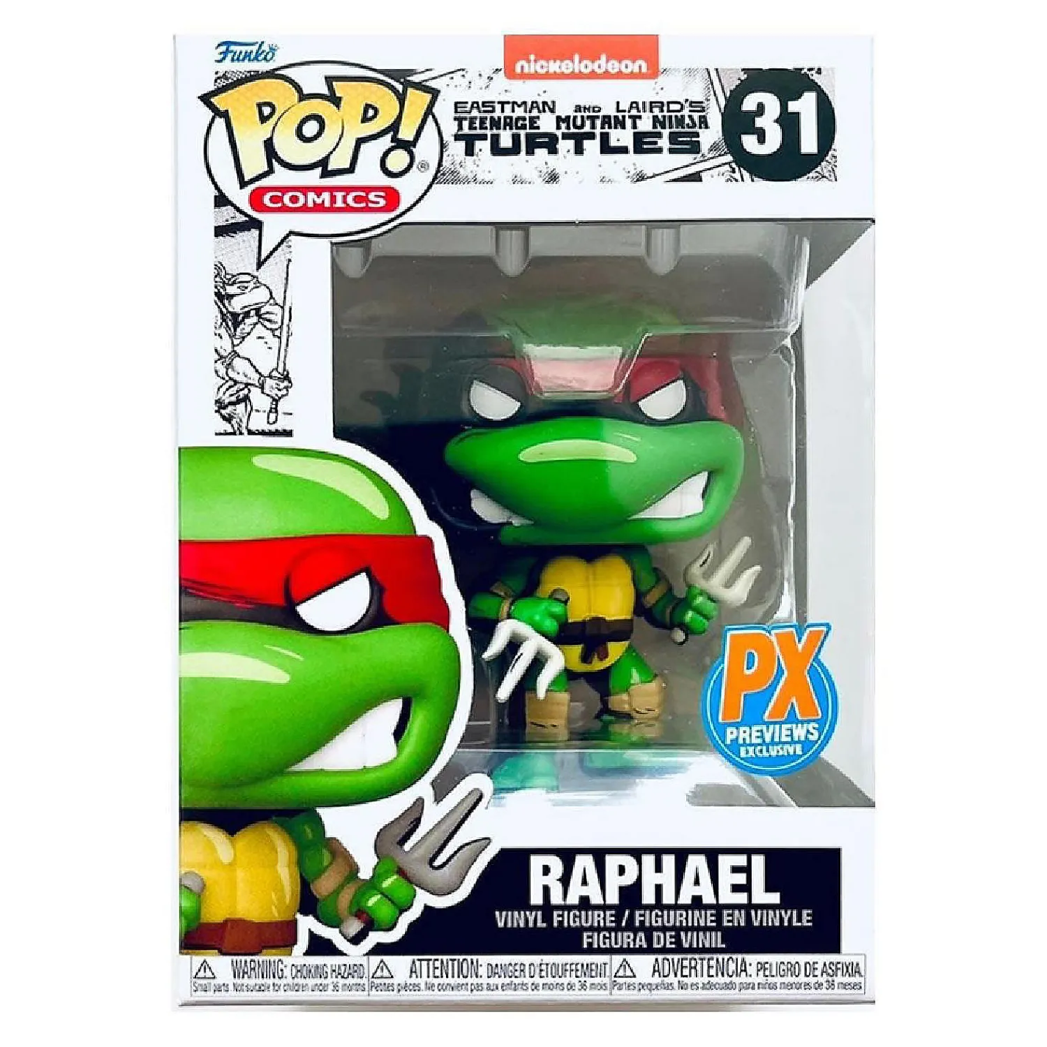 funko_comics_raphael_teen_1.webp Oriental Trading Character Toys*Funko Comics Raphael Teenage Mutant Ninja Turtles Px Previews Pop Figure