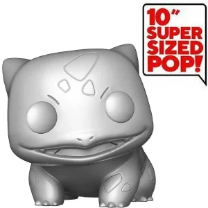 Oriental Trading Character Toys*Funko Pokemon Bulbusaur Jumbo Metallic Silver 25Th Anniversary 10" #454 Figure