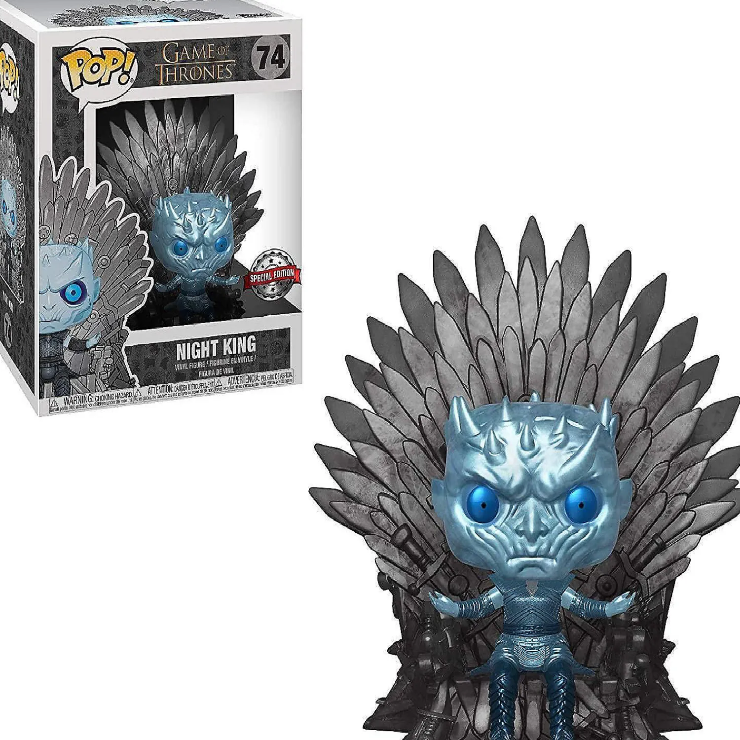 funko_pop_game_of_thrones_1.webp Oriental Trading Character Toys*Funko Pop Game Of Thrones Night King Metallic On Iron Throne 6" Got Figure