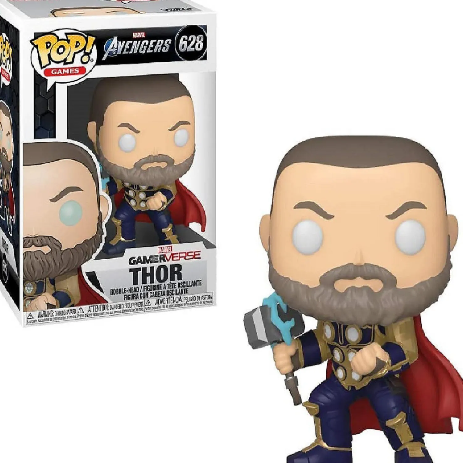 funko_pop_marvel_avengers_0-2.webp Oriental Trading Character Toys*Funko Pop! Marvel: Avengers Game - Thor Stark Tech Suit Vinyl Figure