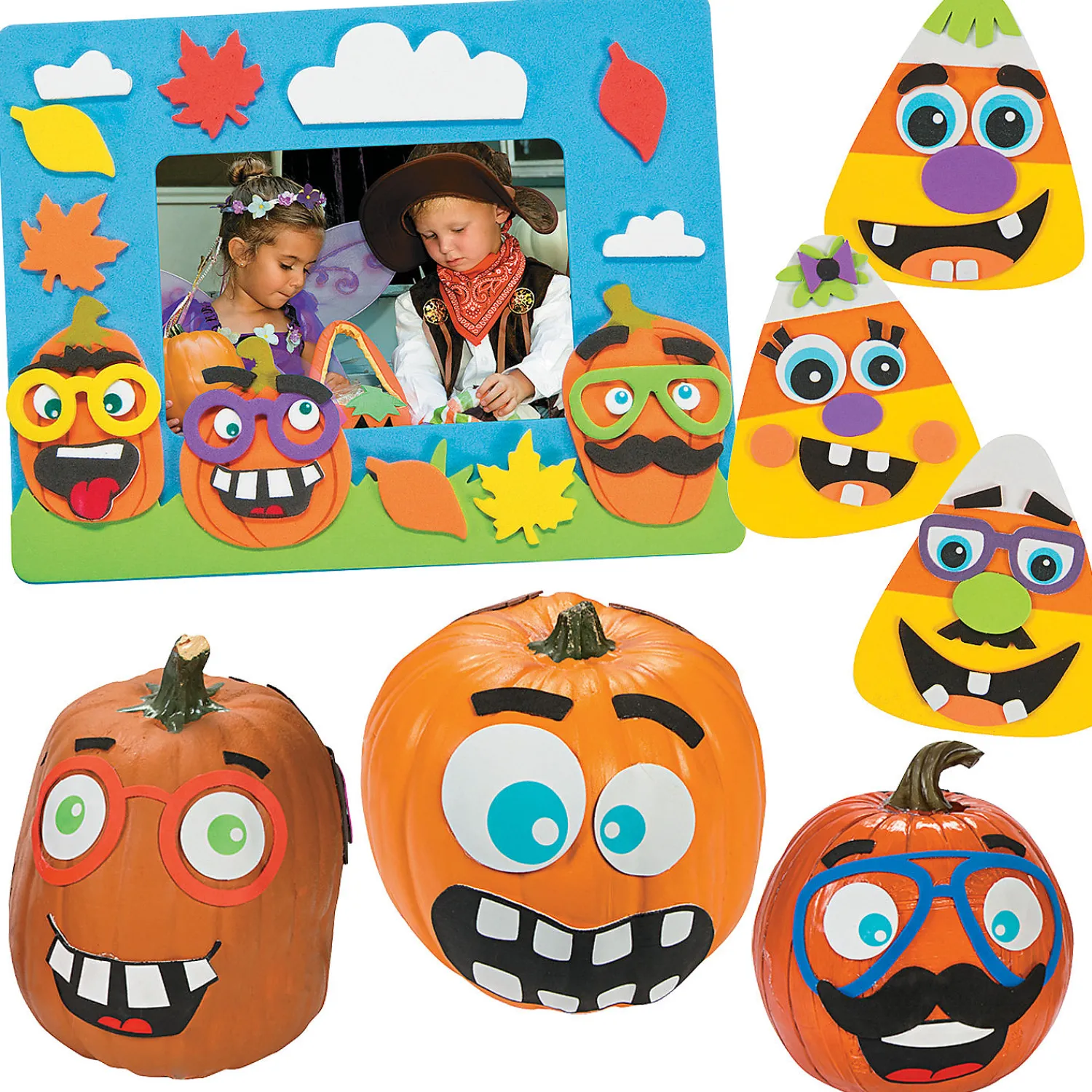 funny_face_pumpkin_craft__0.webp Funny Face Pumpkin Craft Kit Assortment - Makes 36<Oriental Trading Flash Sale